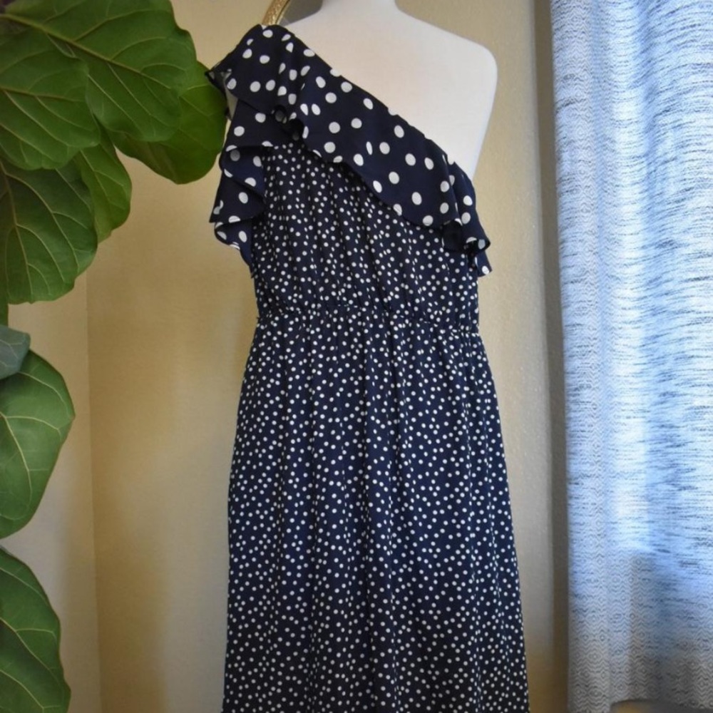 Asymmetrical Polka Dot Dress✨